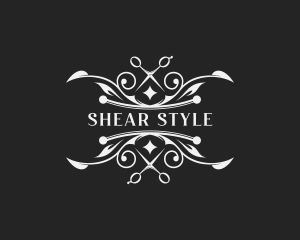 Upscale Hairdresser Shears logo design