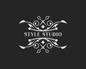 Upscale Hairdresser Shears logo