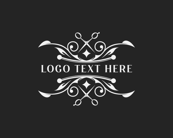 Upscale Hairdresser Shears logo
