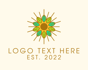 Herbal Leaf Sun logo