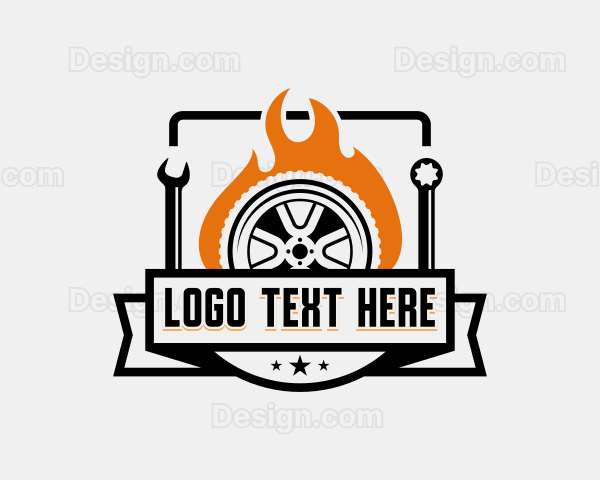 Garage Mechanic Tools Logo