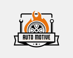 Garage Mechanic Tools logo design