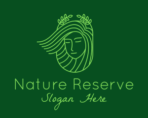 Nature Woman Hairstylist  logo design