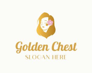 Beautiful Golden Hair logo design