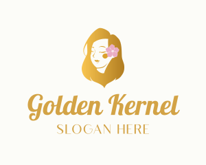 Beautiful Golden Hair logo design