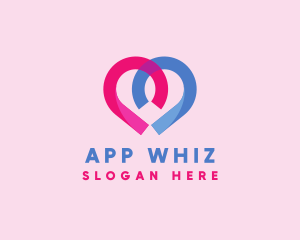 Heart Love App logo design