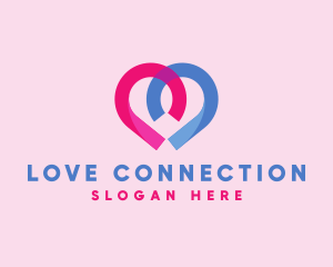 Heart Love App logo design