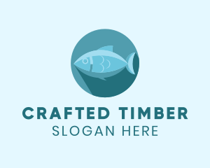 Sea Tuna Fish logo design