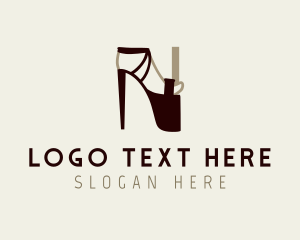 Stilettos Shoe Letter N logo