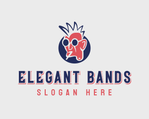 Mohawk Rock Band logo design