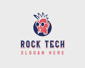 Mohawk Rock Band logo design