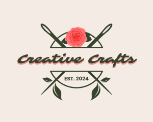 Floral Rose Needle logo