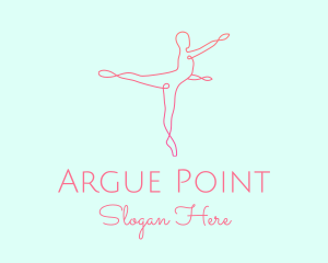 Ballet Pointe Pose  logo design