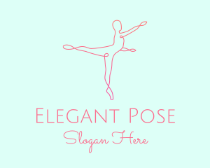 Ballet Pointe Pose  logo