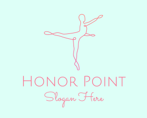 Ballet Pointe Pose  logo design