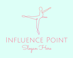 Ballet Pointe Pose  logo design