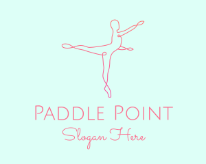 Ballet Pointe Pose  logo design