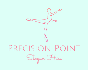 Ballet Pointe Pose  logo design