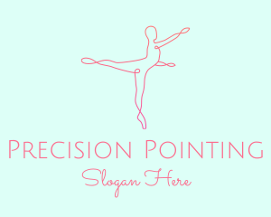 Ballet Pointe Pose  logo design