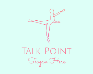 Ballet Pointe Pose  logo design