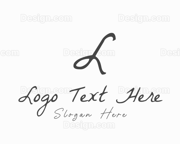 Stylish Cursive Boutique Logo