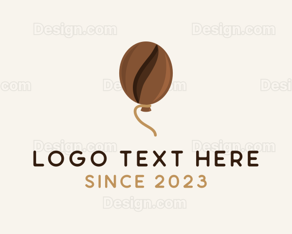 Coffee Bean Balloon Logo