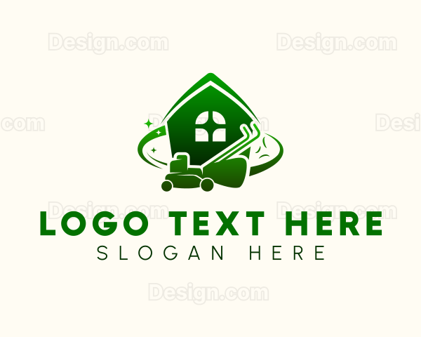 Lawn Mower Yard Care Logo