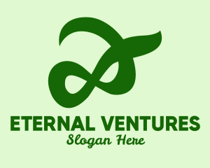 Green Infinite Symbol logo design