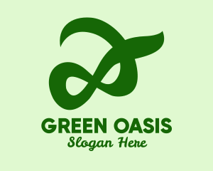 Green Infinite Symbol logo design