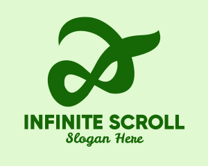 Green Infinite Symbol logo design