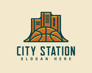 Basketball League City logo design