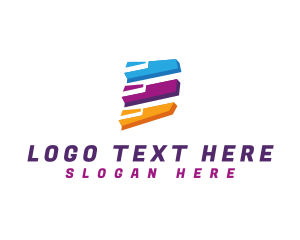 Shape - Polygon Shape Letter E logo design