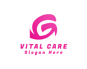 Pink G Stroke  Logo