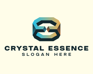 3D Geological Rock logo design