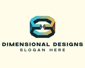 3D Geological Rock logo design