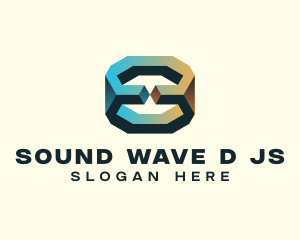 3D Geological Rock logo design