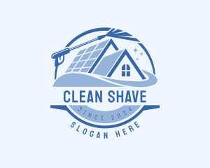 Pressure Washer Roof Cleaning logo design