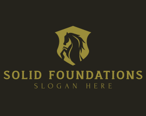 Horse Shield Stallion Logo