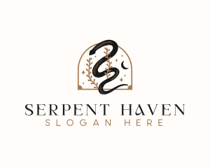 Snake Serpent Decorative logo design