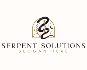 Snake Serpent Decorative logo design