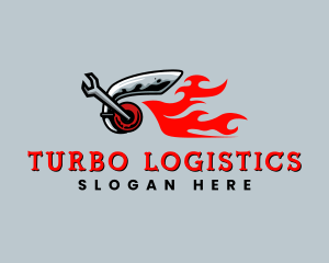  Turbo Wrench Mechanic logo design