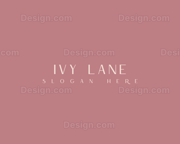 Sophisticated Fashion Business Logo