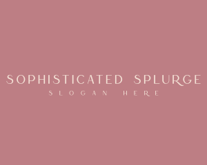 Sophisticated Fashion Business logo design