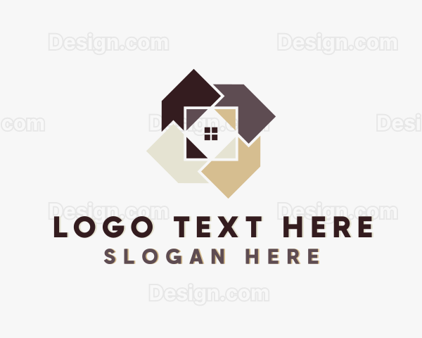 House Tile Flooring Logo