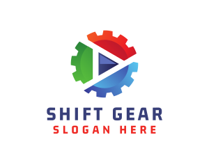 Gear Media Player logo design