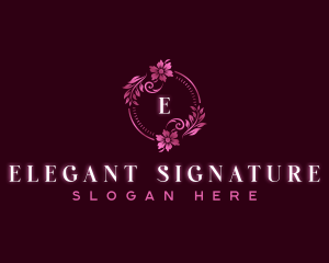 Stylist Floral Garden logo design