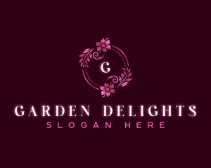 Stylist Floral Garden logo design