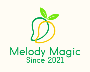 Minimalist Mango Fruit  logo