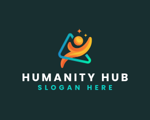 Human Charity Leader logo design