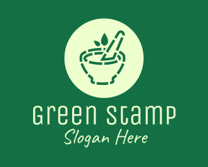 Green Natural Pharmacy logo design